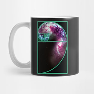 Fibonacci Spiral Galaxy Mug